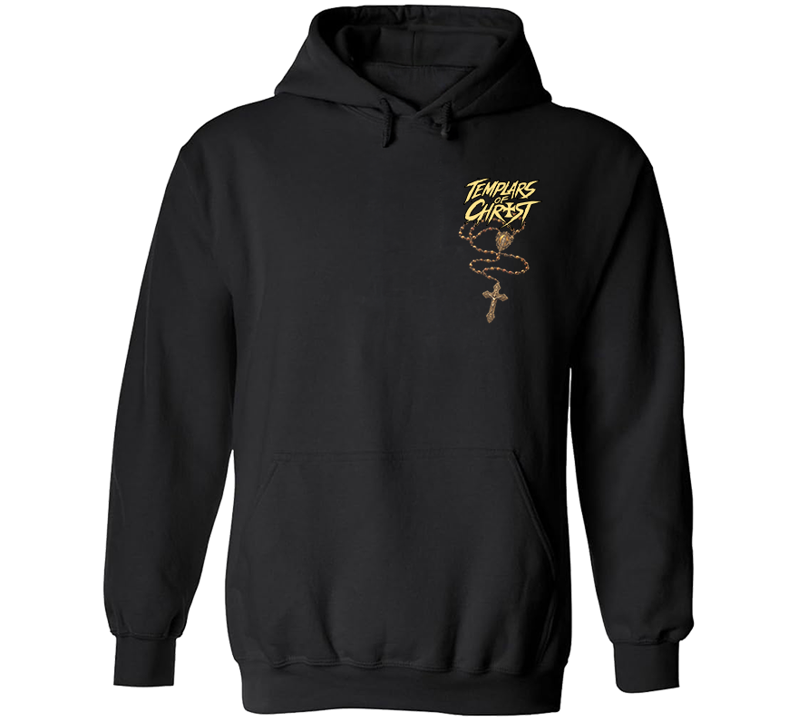 Templars of Christ Logo with Rosary Hoodie